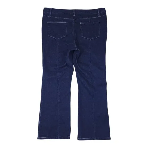 Spartina 449 Womens Denim Pants Jeans Size 14 Cotton & Spandex Blend Dark Wash - Picture 3 of 12